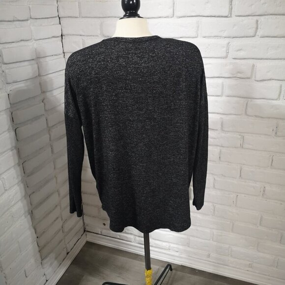 Buffalo David Bitton Ladies Size Large Black & Grey Lightweight Sweater - Picture 2 of 9